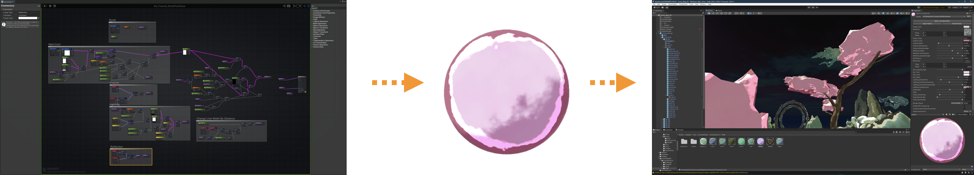 水墨风格化 shader